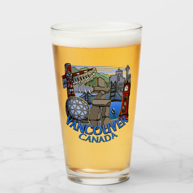 Vancouver Glass Vancouver Souvenir Glasses Glaskopp (Framsida fylld)
