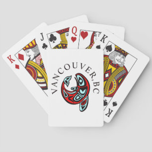 Vancouver Haida Orca Totem Tatuering Späckhuggare Casinokort