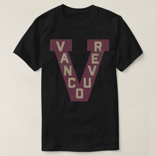 Vancouver Hockey Retro Millionaires Distress T Shirt (Design framsida)