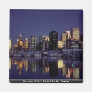 Vancouver horisont, British Columbia, Kanada Magnet