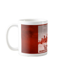 Vancouver horisont med röd grunge