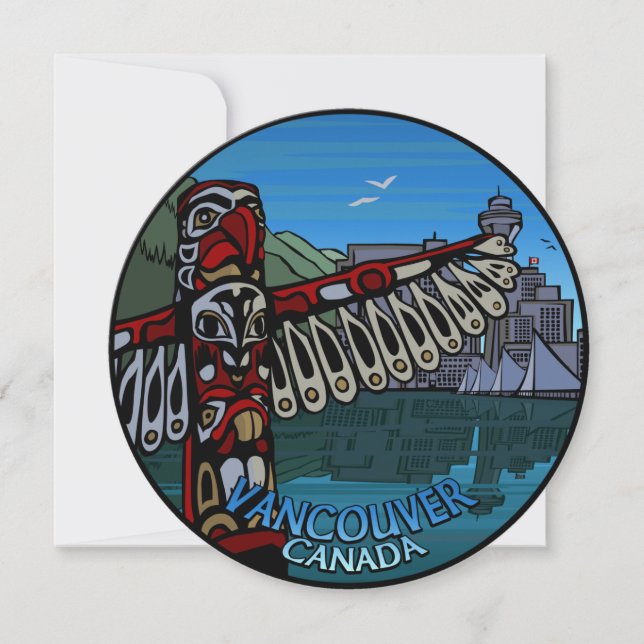 Vancouver-inbjudan Personlig Vancouver OSA Inbjudningar (Framsida)