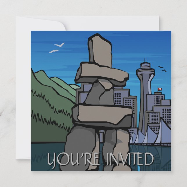 Vancouver-inbjudan Personlig Vancouver OSA Inbjudningar (Framsida)