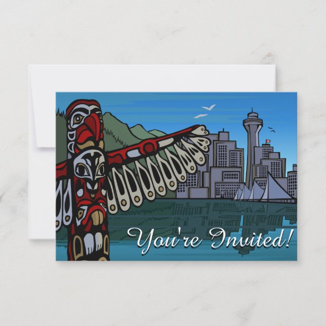 Vancouver-inbjudan Personlig Vancouver OSA Inbjudningar (Framsida)