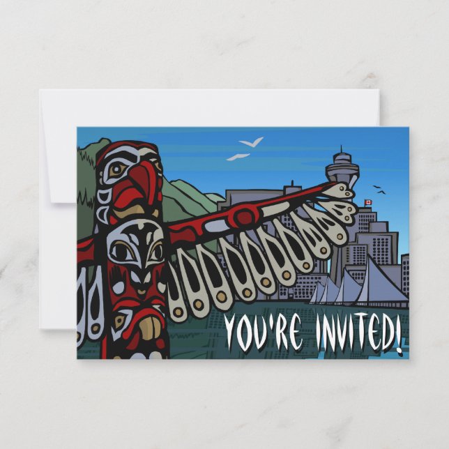 Vancouver-inbjudan Personlig Vancouver OSA Inbjudningar (Framsida)