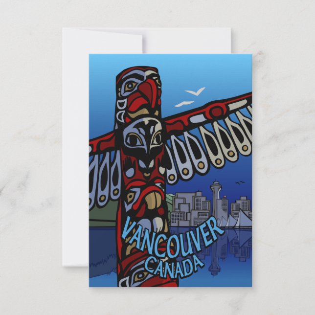 Vancouver-inbjudan Personlig Vancouver OSA Kort (Framsida)