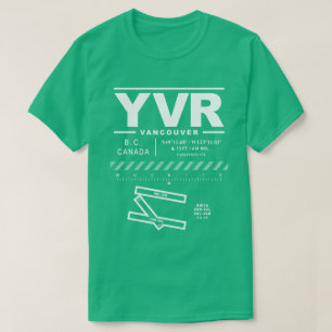 Vancouver Internationell flygplats YVR T-Shirt