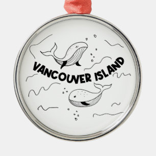 Vancouver Island Kanada Valar Julgransprydnad Metall