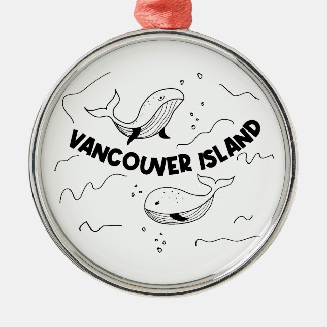 Vancouver Island Kanada Valar Julgransprydnad Metall (Framsidan)