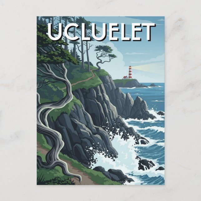 Vancouver Island Ucluelet Resor Vykort (Framsida)