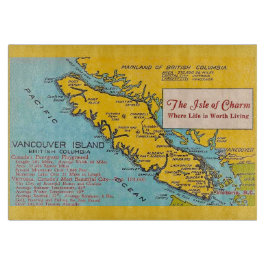 Vancouver Island  Vintage Karta 
