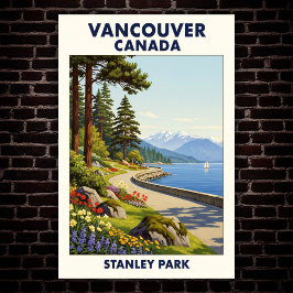 Vancouver, Kanada: 1960-talets Vintage resor Poste Poster