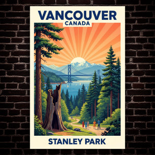 Vancouver, Kanada: 1960-talets Vintage resor Poste Poster