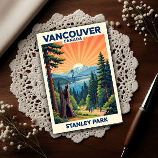 Vancouver, Kanada: 1960-talets Vintage Resor Vykort