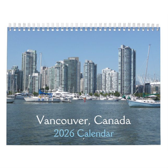 Vancouver, Kanada 2026 Kalender (Omslag)