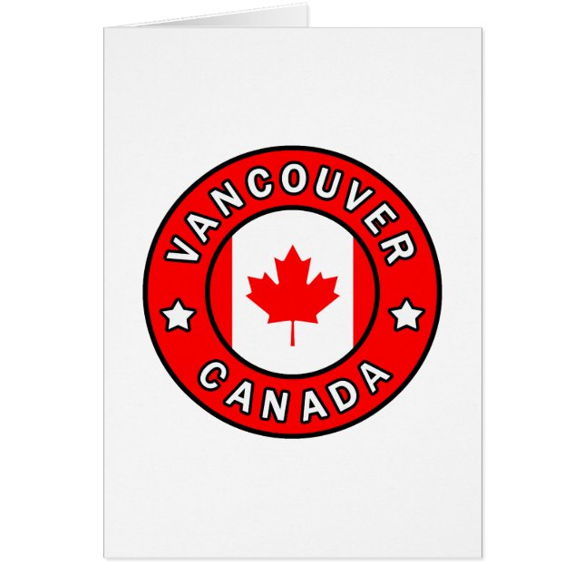 Vancouver Kanada Hälsningskort (Framsidan)
