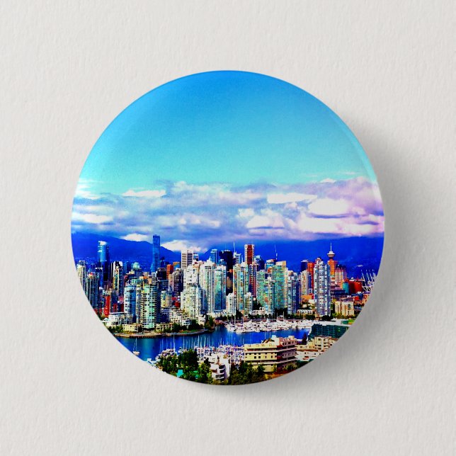 vancouver Kanada horisonthimmel fördunklar Knapp (Framsida)