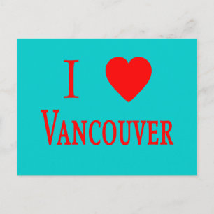 Vancouver Kanada I Kärlek Vancouver Vykort