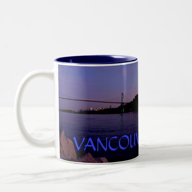 Vancouver Kanada kaffe kopparmuggar & Två-Tonad Mugg (Vänster)