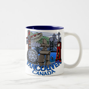 Vancouver Kanada kaffe kopparmuggar & Två-Tonad Mugg