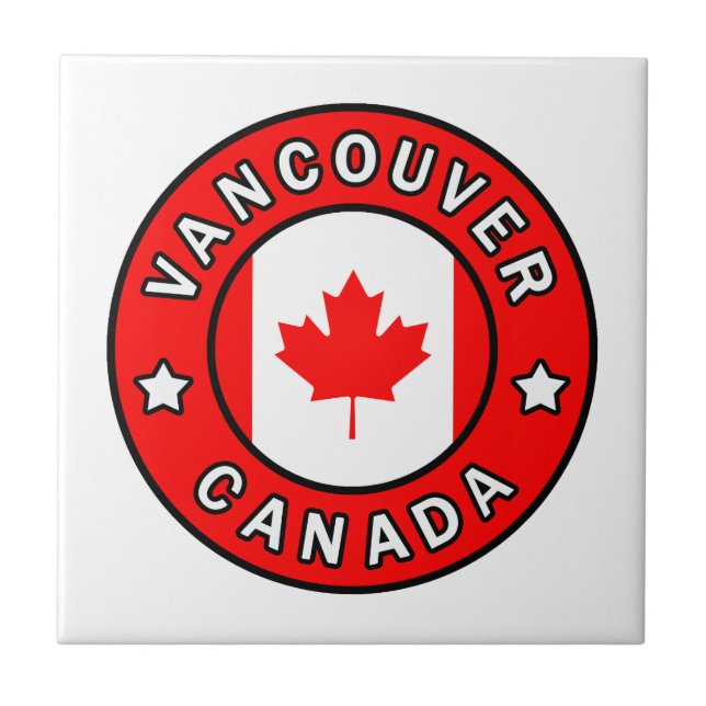 Vancouver Kanada Kakelplatta (Framsidan)