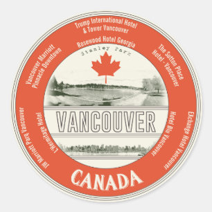 Vancouver Kanada klistermärke