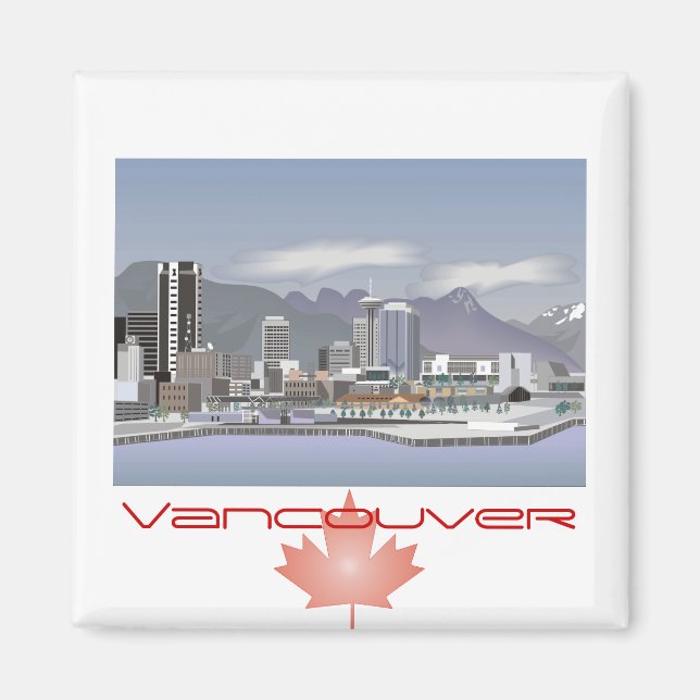 Vancouver Kanada Magnet (Framsidan)