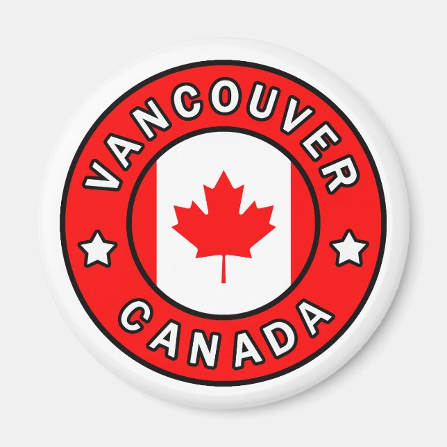 Vancouver Kanada Magnet (Framsidan)