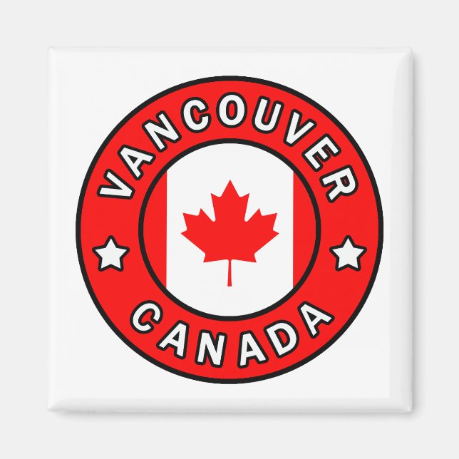 Vancouver Kanada Magnet (Framsidan)