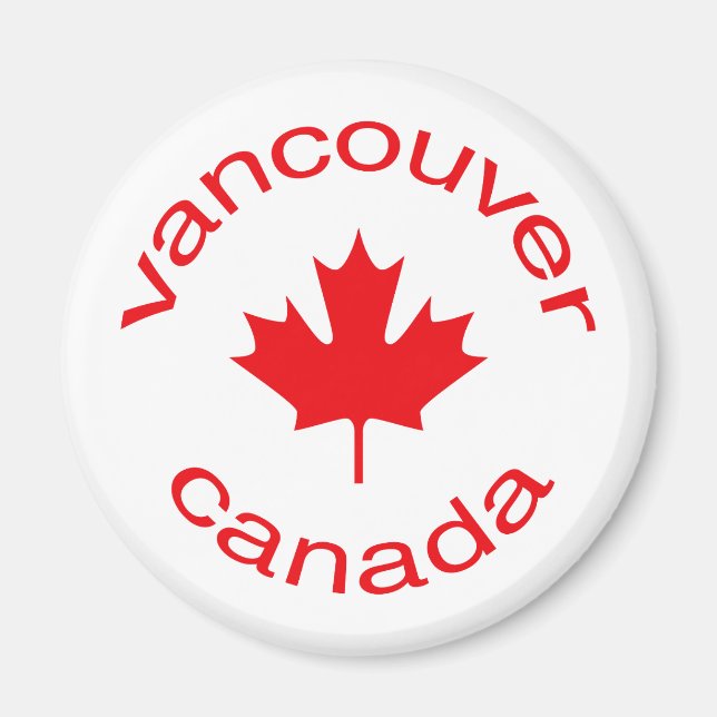 Vancouver Kanada Magnet (Framsidan)