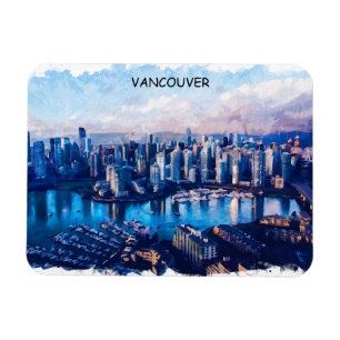 Vancouver Kanada Panorama View Magnet