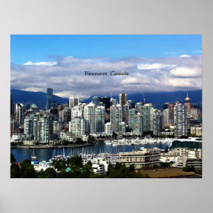 Vancouver, Kanada, skyline Poster