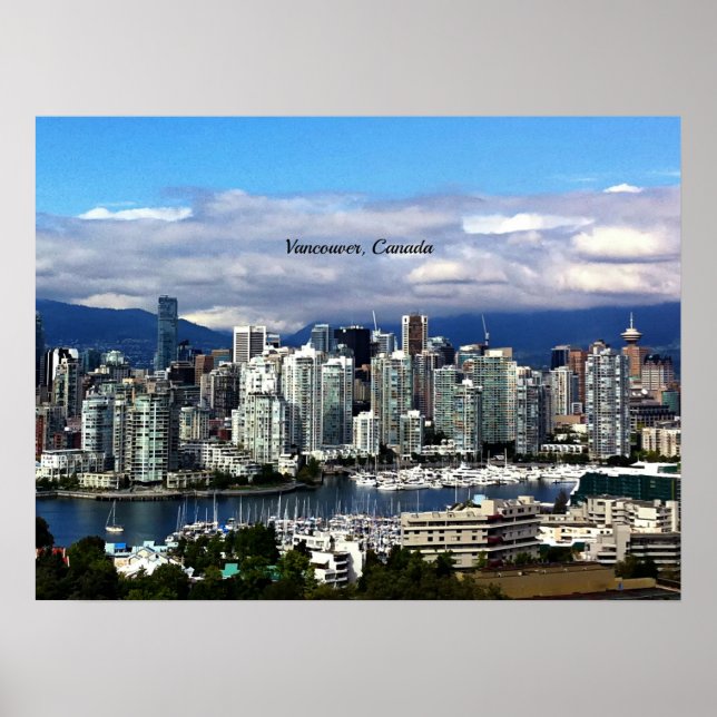 Vancouver, Kanada, skyline Poster (Framsidan)
