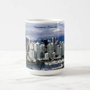 Vancouver, Kanada, skyline Square Kaffemugg