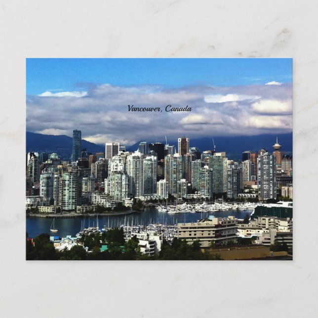 Vancouver, Kanada, skyline Vykort (Framsida)