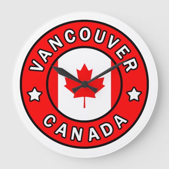 Vancouver Kanada Stor Klocka (Framsida)