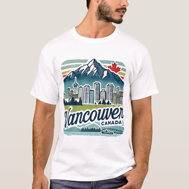 Vancouver Kanada  T Shirt (Framsida)