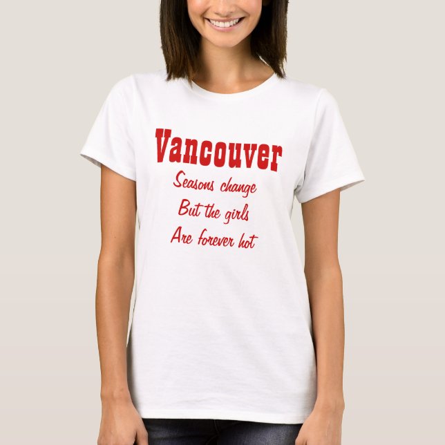 Vancouver Kanada Tee Shirt (Framsida)