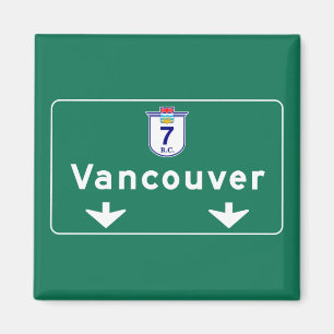 Vancouver Kanada vägmärke Magnet