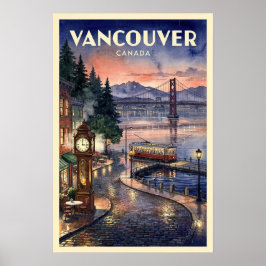 Vancouver Kanada Vintage Resa Poster