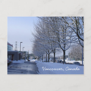 Vancouver, kanadensiska vykort för Snö