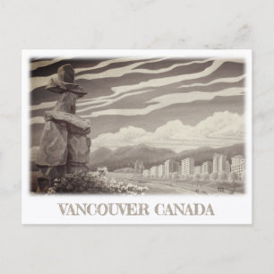 Vancouver konst vykort Vancouver Inukshuk-kort
