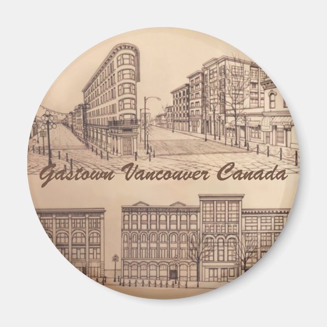 Vancouver Magnet Souvenir Magnet Buttons Gifts (Framsidan)