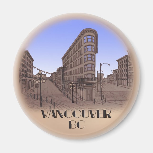 Vancouver Magnet Souvenir Magnet-knappar och -gåvo (Framsidan)