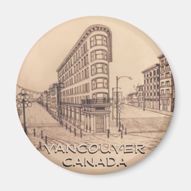 Vancouver Magnet Souvenir Magnet-knappar och -gåvo (Framsidan)