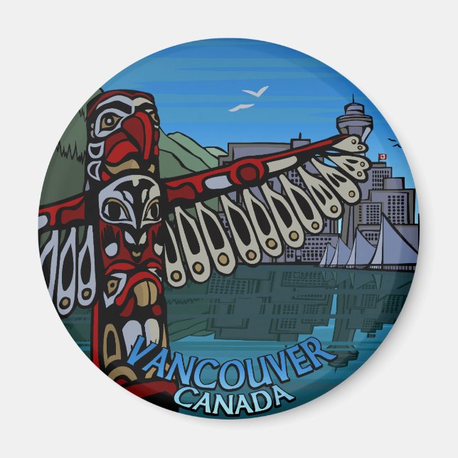 Vancouver Magnet Souvenir Magnet-knappar och -gåvo (Framsidan)