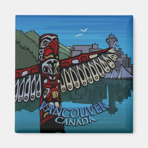 Vancouver Magnet Souvenir Magnet-knappar och -gåvo