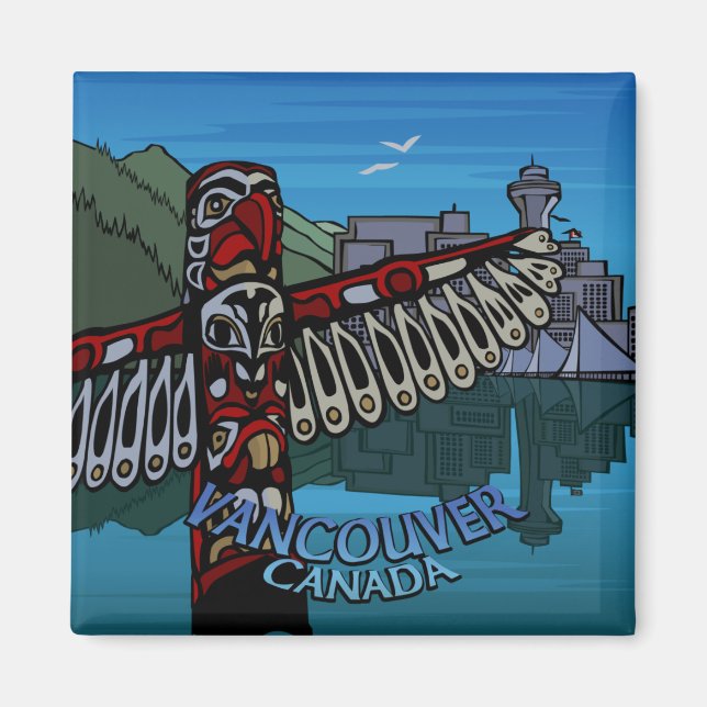 Vancouver Magnet Souvenir Magnet-knappar och -gåvo (Framsidan)