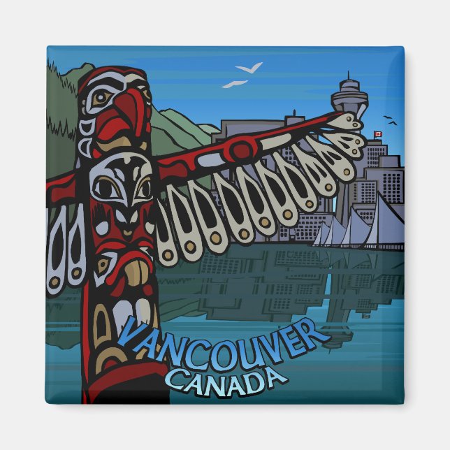 Vancouver Magnet Souvenir Magnet Vancouver Gifts (Framsidan)