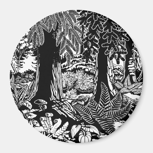 Vancouver Magnet Stanley Park Forest Fridge Magnet (Framsidan)